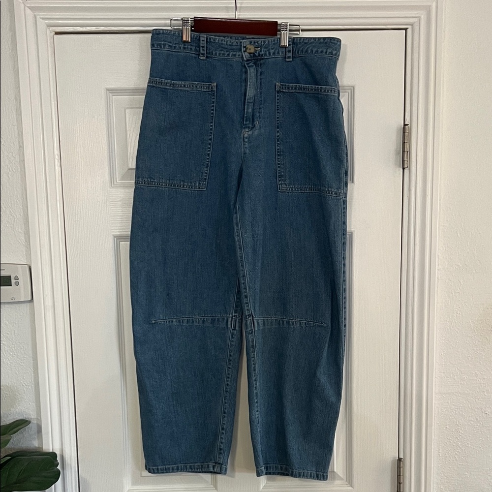 Velvet by Graham & Spencer Farah high-rise barrel jean size 8
